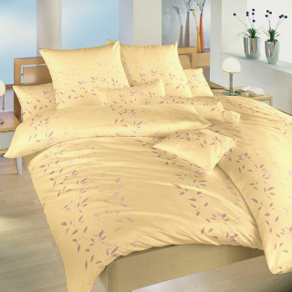 Povlečení flanel Mandevila pudrová na banánovém 