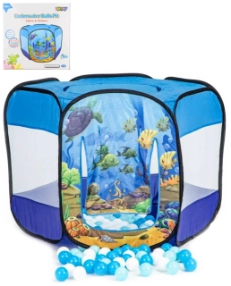 Stan podmořský svět 90x70x90cm baby herní set s míčky 100ks