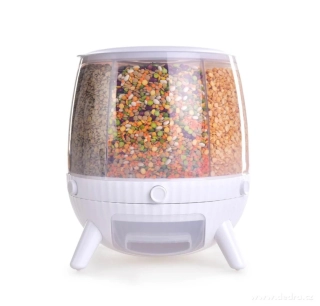 360° OTOČNÝ BAR s dávkovačem na sypké potraviny, 6 komor, až na 6 kg