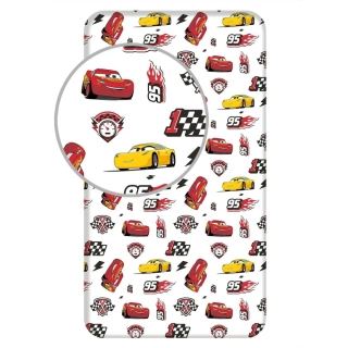 Prostěradlo Cars 3 McQueen 90x200x25 cm