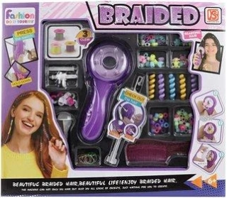  Zaplétání korálků do vlasů kadeřnický dětský set s hřebenem na baterie