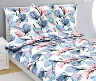 Povlečení flanelové Modrá,Fialová,Růžová