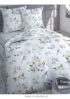  Saténové povlečení 140x200 + 70x90 - 428 růže