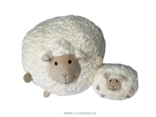 Polštářek mikrospandex Ovečka a miminko 30 cm