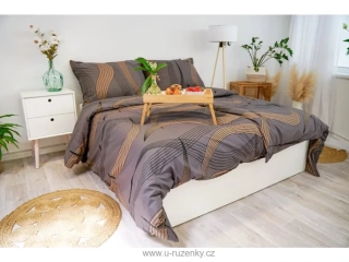 Ložní povlečení krepové  gold ribbon  prodlkoužené