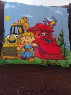 Povlak na polštář BOŘEK STAVITEL - 40x40 cm