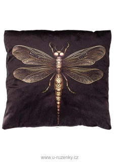Povlak na polštář 40x40 na zip velur - Vážka