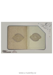 Dárkové balení osušek Wenus II - Oko krémovobéžové 5