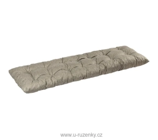 Sedák na lavici prošívaný šedá 40x120 cm
