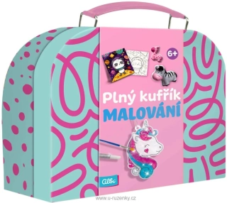Plný kufřík Malování dětská kreativní sada v kufříku