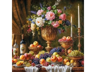 Puzzle 2000d. Cherry Pazzi - Baroque Table