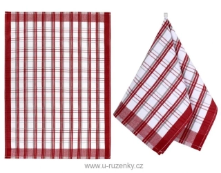 Kuchyňská utěrka 1 ks Vínová 50x70 cm