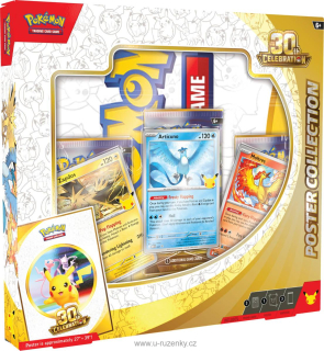 Pokémon TCG: 30th Celebration Postter Collection set 3x booster s plakátem
