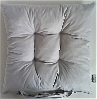 Sedák prošívaný 40x40 cm (šedá světlá)