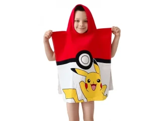 Dětské pončo Pokémon Pokéball a Pikachu